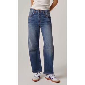 Edyson Jack Barrel Leg Jeans Medium Whistler Wash Size 24 NWT Casual Relaxed